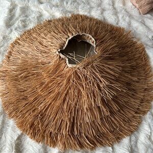 RARE FIND Cult Gaia Natural Straw visor